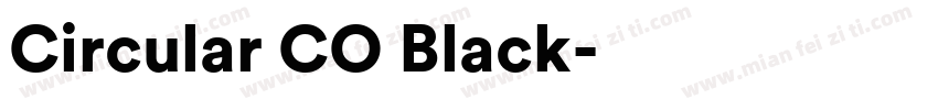 Circular CO Black字体转换